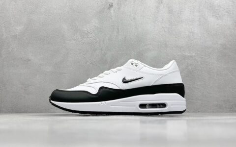 耐克AIR MAX 1黑白跑鞋Nike Air Max 1耐克半掌气垫跑鞋货号918354-100