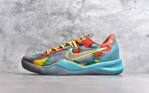 耐克科比8威尼斯海滩配色Nike Zoom Kobe 8 Protro科比大师之路球鞋货号FQ3548-001